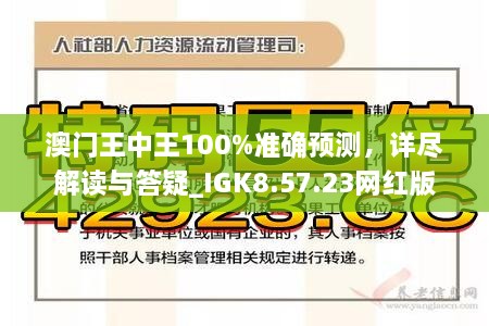 ＂澳門王中王100%正確答案最新章節(jié)＂的：實際調(diào)研解析_競技版1.33